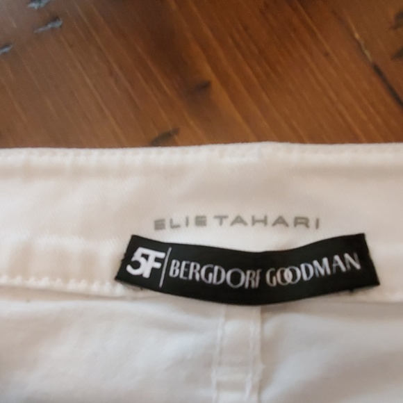 Elie Tahari Pristine White Adena Straight Jeans - Picture 2 of 3